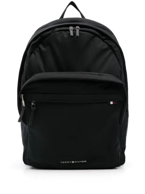 Tommy Hilfiger logo-lettering backpack Black AM0AM12214