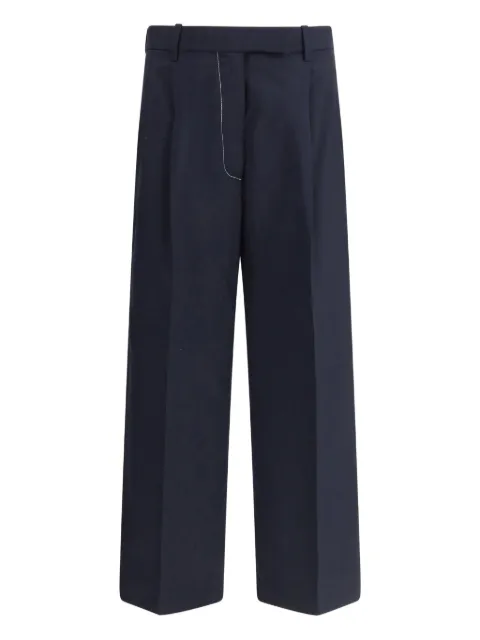Thom Browne high-waisted straight trousers Blue FTC503A02872