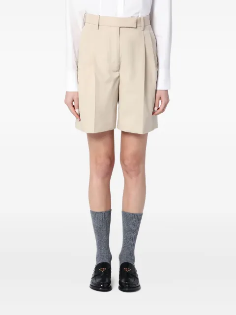 Thom Browne high-waist pleated shorts Neutrals FTC501U04502