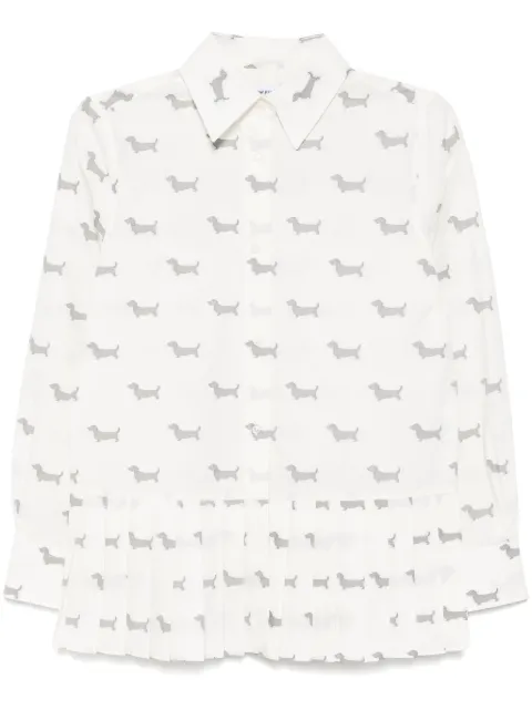 Thom Browne pleated bottom shirt FLL190AF0797