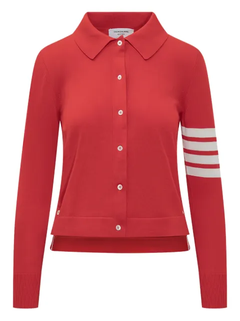 Thom Browne 4 Bar Stripes polo shirt Red FKL003AY3036