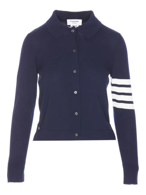 Thom Browne cotton 4-Bar shirt Blue FKL003AY3036