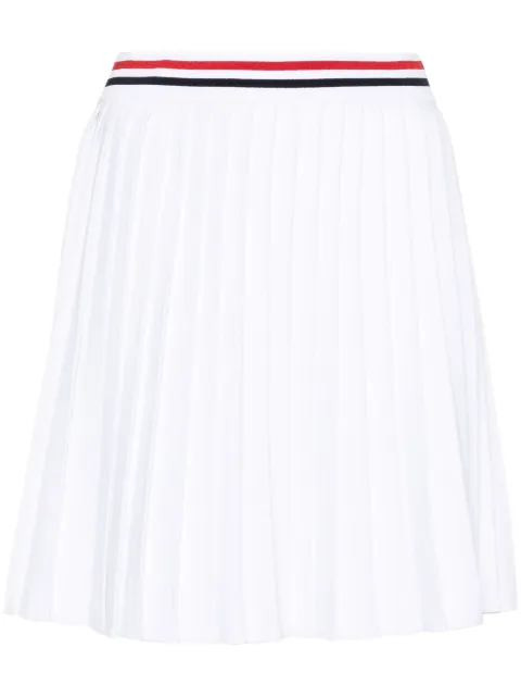 Thom Browne RWB-stripe pleated miniskirt White FKK139AY5502