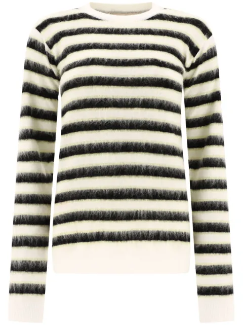 Marni striped virgin wool jumper White GCMD0544Q0UFW617
