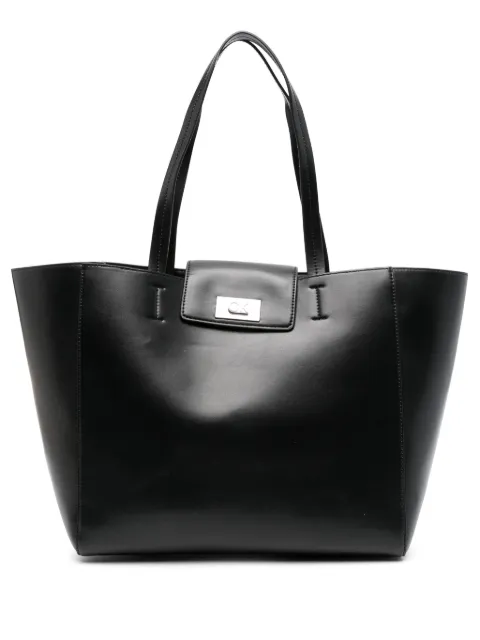 Calvin Klein faux-leather tote bag Black K60K612148BEH