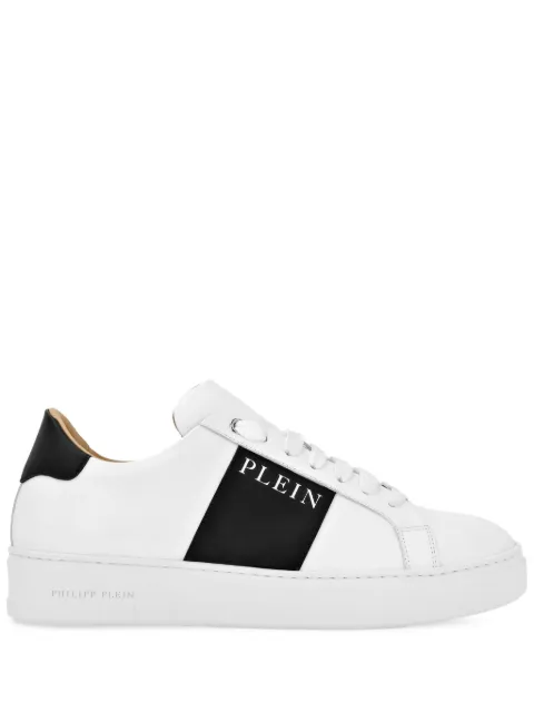 Philipp Plein Lo-Top Leather Sneakers White AADSUSC0657PLE010N