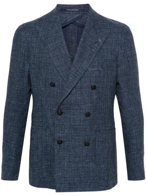 Tagliatore peak-lapels double-breasted blazer Blue 1SMC20K190025