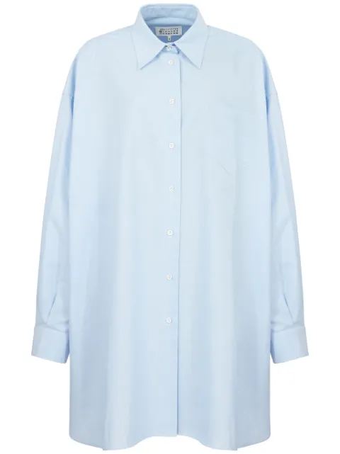 Maison Margiela drop-shoulder cotton shirt Blue S51DL0253S54750
