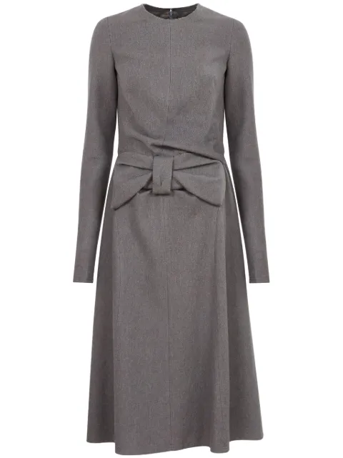 Maison Margiela bow-detailing midi dress Grey S51DD0024M35169