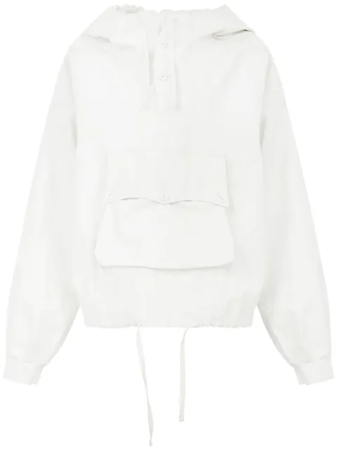 Maison Margiela slouchy-hood linen jacket White S51AM0496M35218