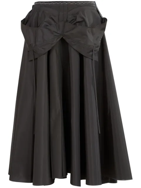 Maison Margiela layered flared midi skirt Black S51ME0026M35131