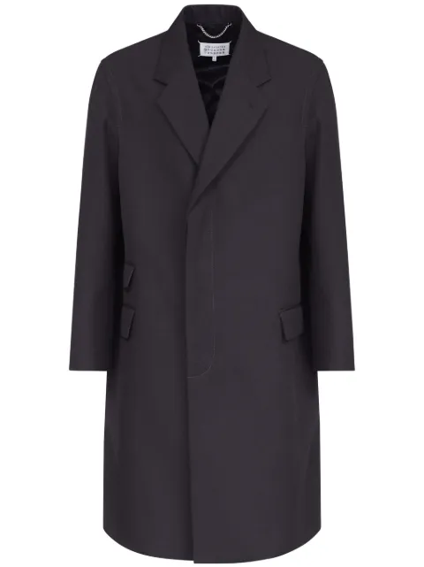 Maison Margiela single-breasted mid-length coat Black S50AA0150M35039