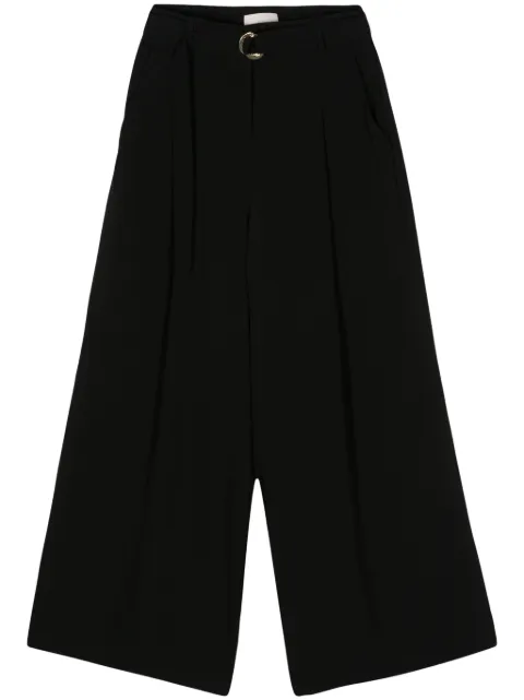 Ulla Johnson belted crepe palazzo pants Black PF240405