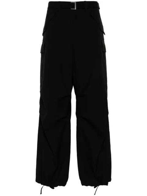 sacai Suiting cargo trousers Black SCM212
