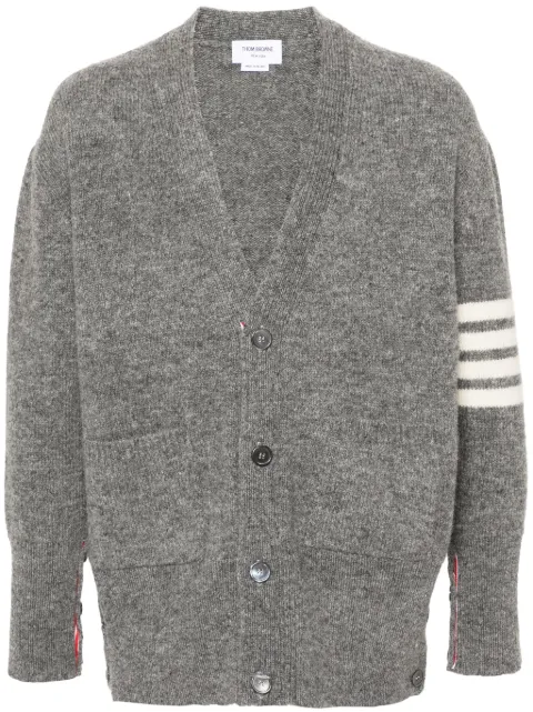 Thom Browne 4-Bar mélange wool cardigan Grey MKC572AY1047