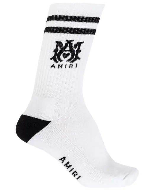 AMIRI MA Core logo socks White AMACSK1006