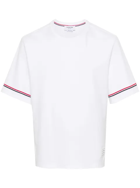 Thom Browne RWB-stripe T-shirt White MJS282AJ0199