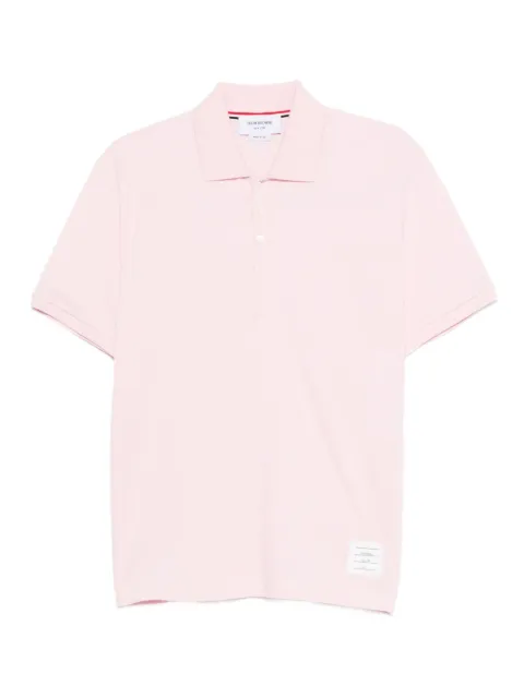 Thom Browne pique 4-Bar polo shirt Pink MJP110P00050