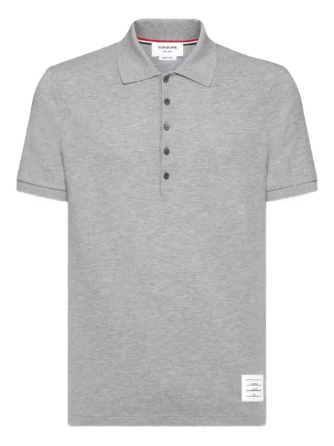Thom Browne 4-Bar cotton polo shirt Grey MJP110P00050