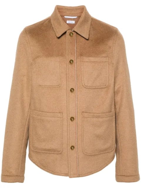 Thom Browne brushed-effect jacket Brown MJO220UF0785