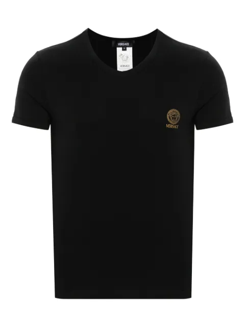 Versace cotton T-shirt Black AUU010041A10011