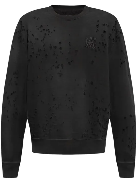 AMIRI logo-embroidered cotton sweatshirt Black AMJYCW1033