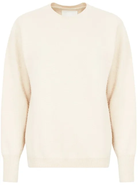 Maison Margiela crew-neck cashmere-cotton jumper Neutrals S67HL0010M13031