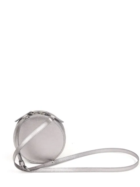 Maison Margiela circle mini leather bag Silver SA2VL0016P7248