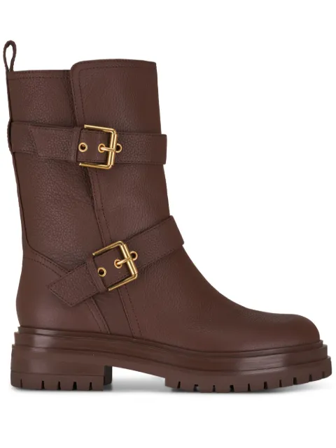 Gianvito Rossi leather biker boots Brown G7300420GOMFLA