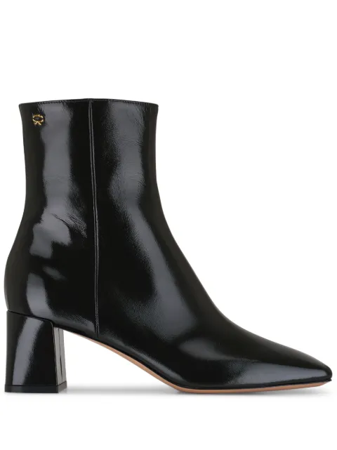 Gianvito Rossi 55mm leather ankle boots Black G7302855RICNUI