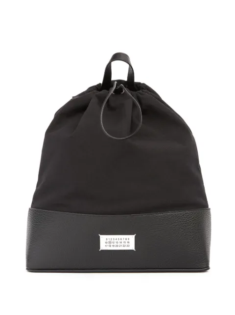 Maison Margiela daily drawstring medium backpack Black SB2WA0010P4348