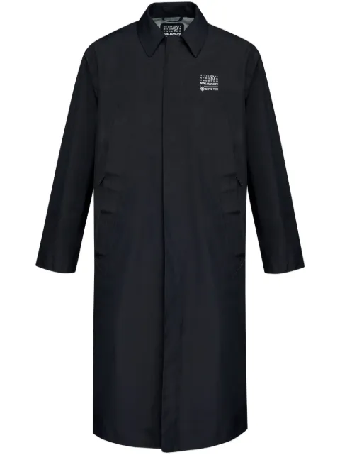 MM6 Maison Margiela X Salomon classic-collar trench coat Black S52AH0077M35200