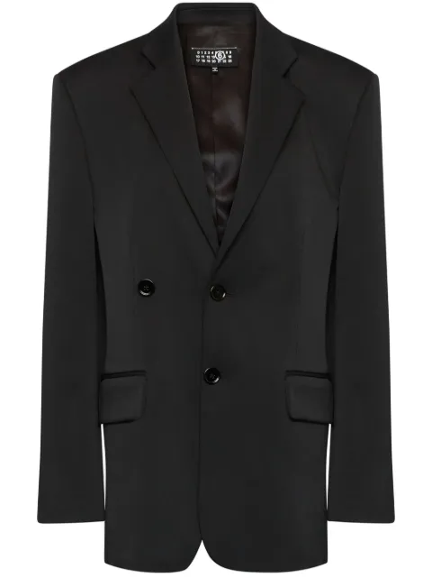 MM6 Maison Margiela notched-lapel blazer Black S52BN0136M35153