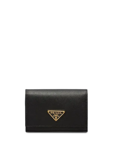 Prada Saffiano-leather card holder Black 1MC110QHH