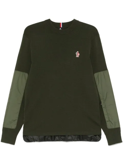 Moncler Grenoble logo-patch sweater Green K20979C00006M1122