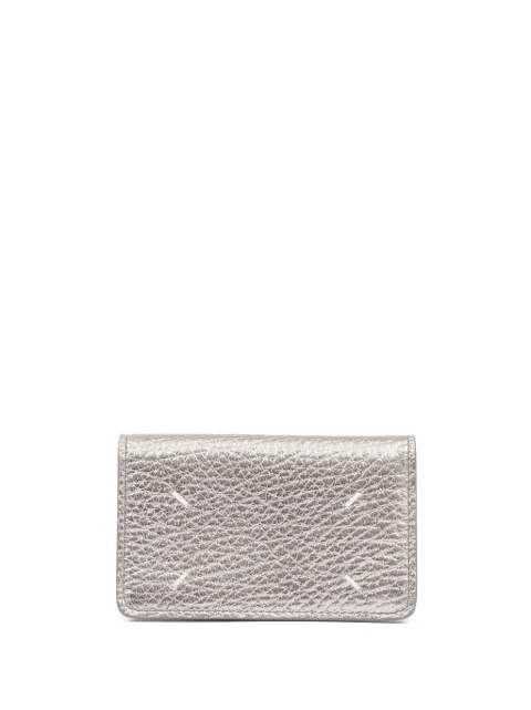 Maison Margiela Four Stitches leather card holder Silver SA3VX0008P6749