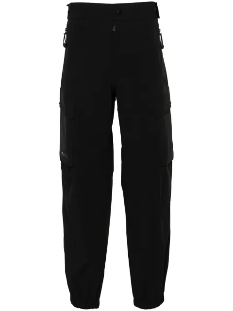Moncler Grenoble logo-lettering tapered trousers Black K10972A00005597FA
