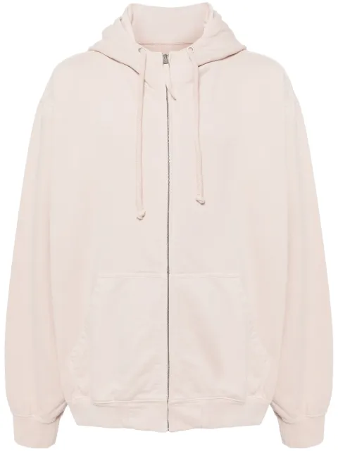 Maison Margiela logo-embroidered hoodie Pink S50HG0046S25520