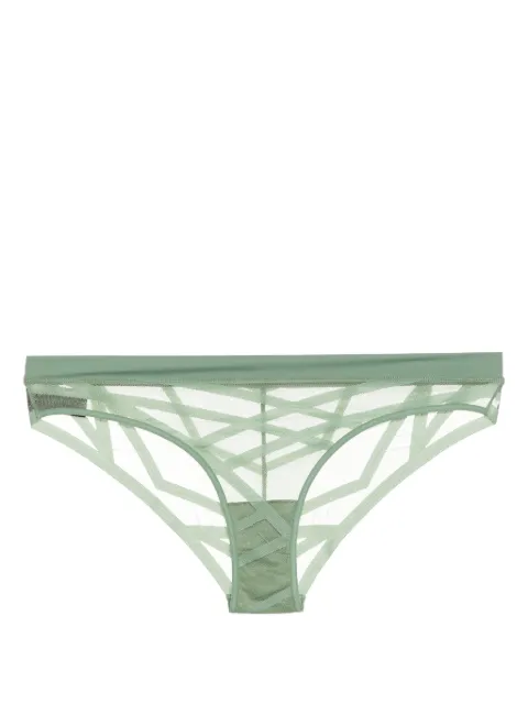 Marlies Dekkers The Illusionist mesh briefs Green 36943