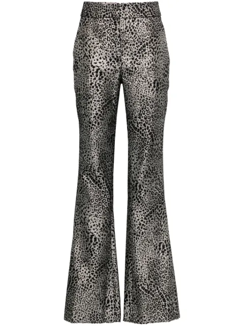 Genny animalier lurex trousers Black 77AAA170N0442