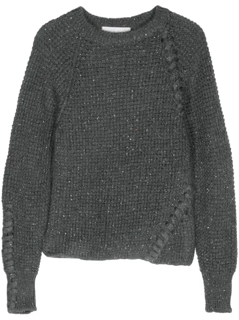 Genny sequinned sweater Grey 77AAF801CMX17