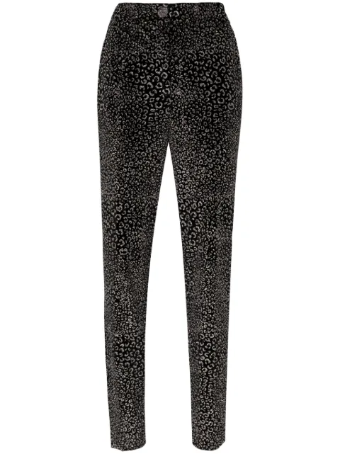 Genny animalier velvet trousers Black 77AAA101N0428