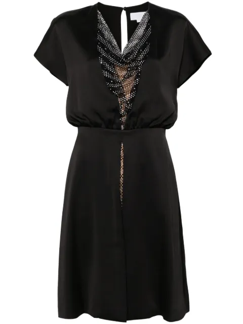 Genny rhinestone-embellished mini dress Black 77AAO403N0071