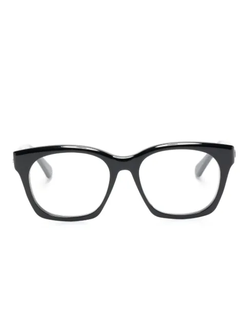 Chloé Eyewear logo-embossed square-frame glasses Black CH0244O