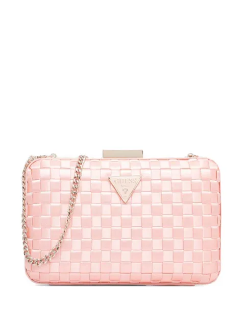 GUESS USA logo-plaque clutch bag Pink HWWG9310710