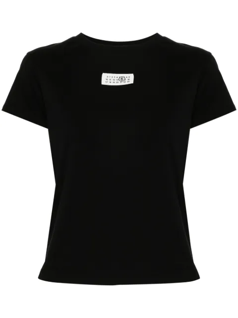 MM6 Maison Margiela Numeric cotton jersey T-shirt Black S52GC0327S24312