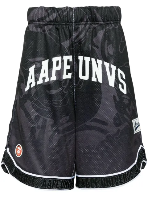 AAPE BY *A BATHING APE® logo-print track shorts Black ASPA698XXM