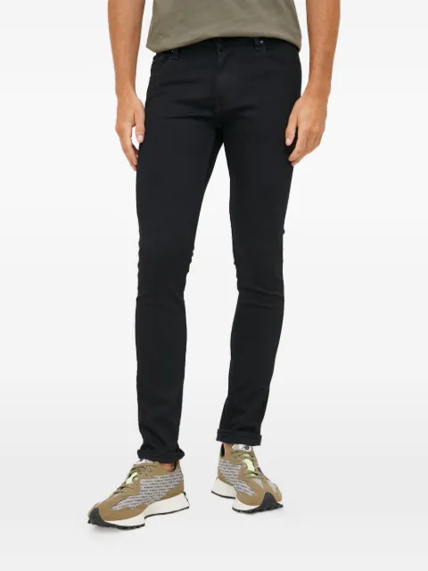 GUESS USA Miami logo-patch jeans Black M2YAN1D4Q51