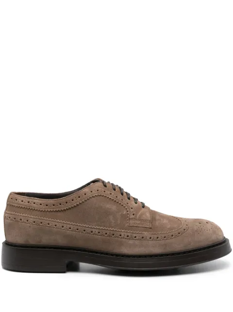 Doucal's lace-up suede brogues Brown DU2523BRUXUF009TM08