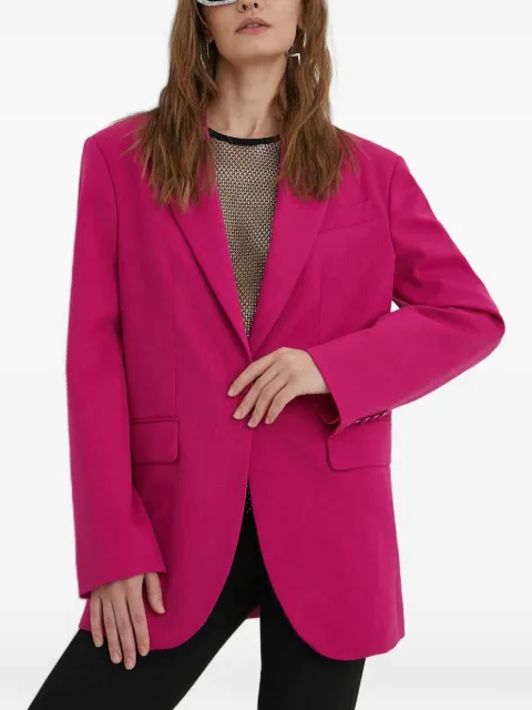 MOSCHINO JEANS button single-breasted blazer Pink A05118768